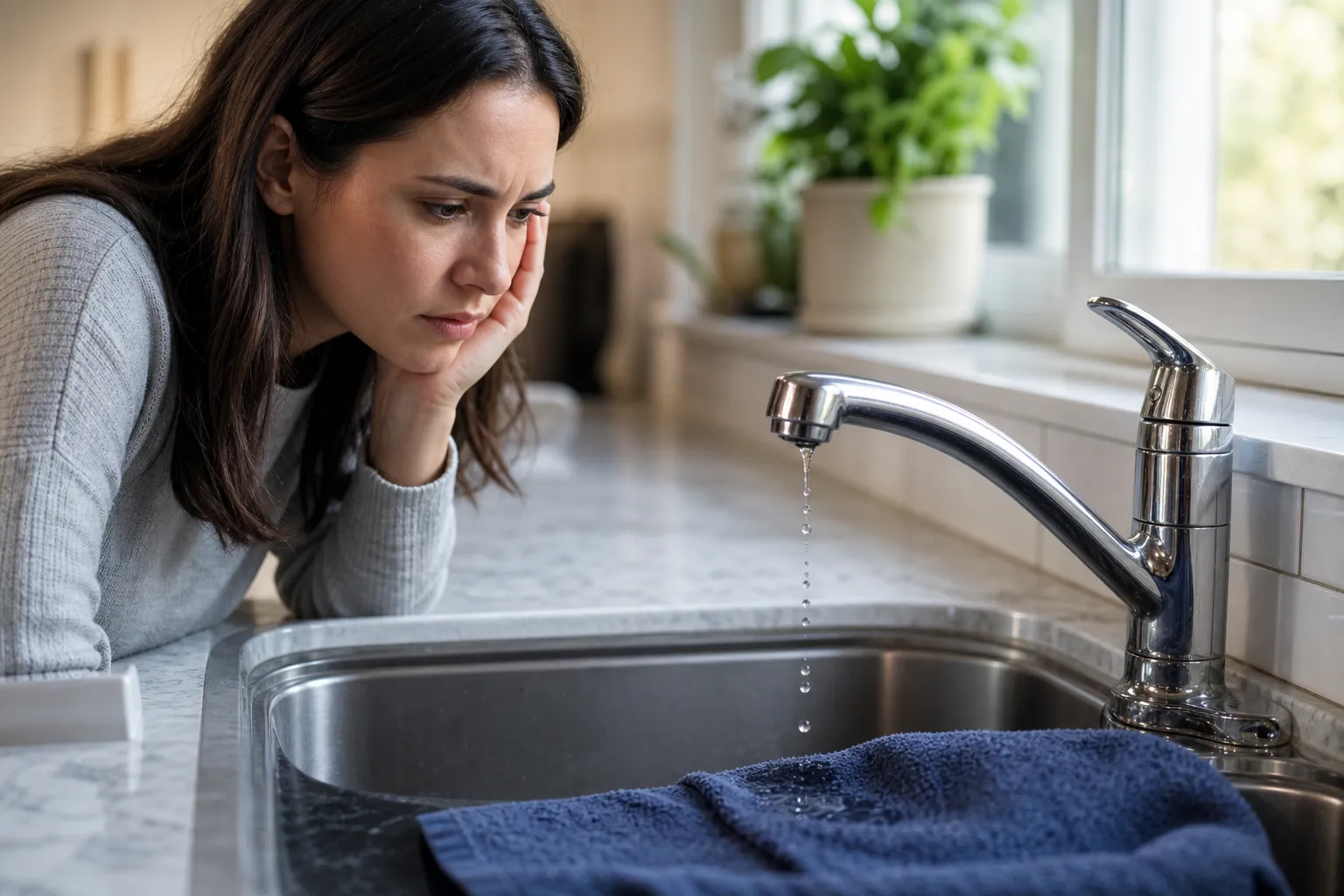 Dripping faucet