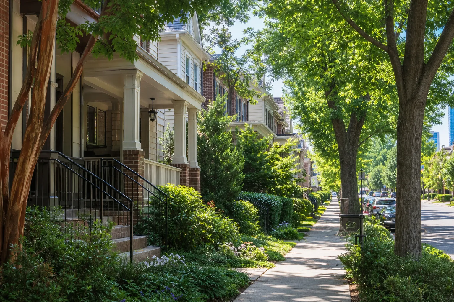 Residential neighborhood in our service area