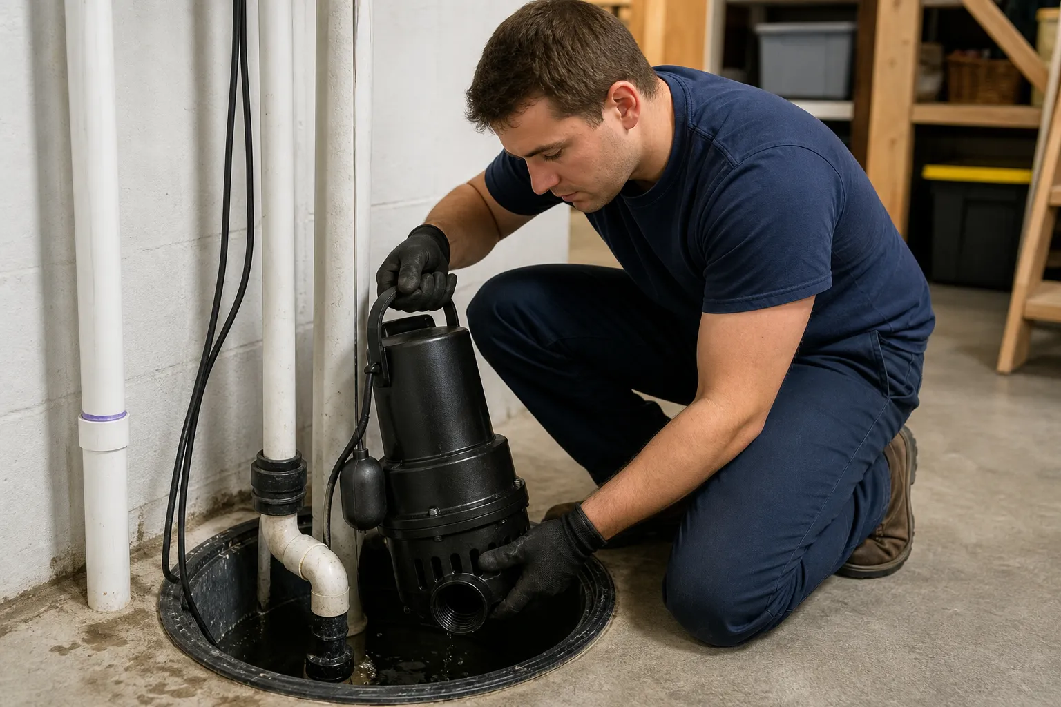 Replace a failing sump pump