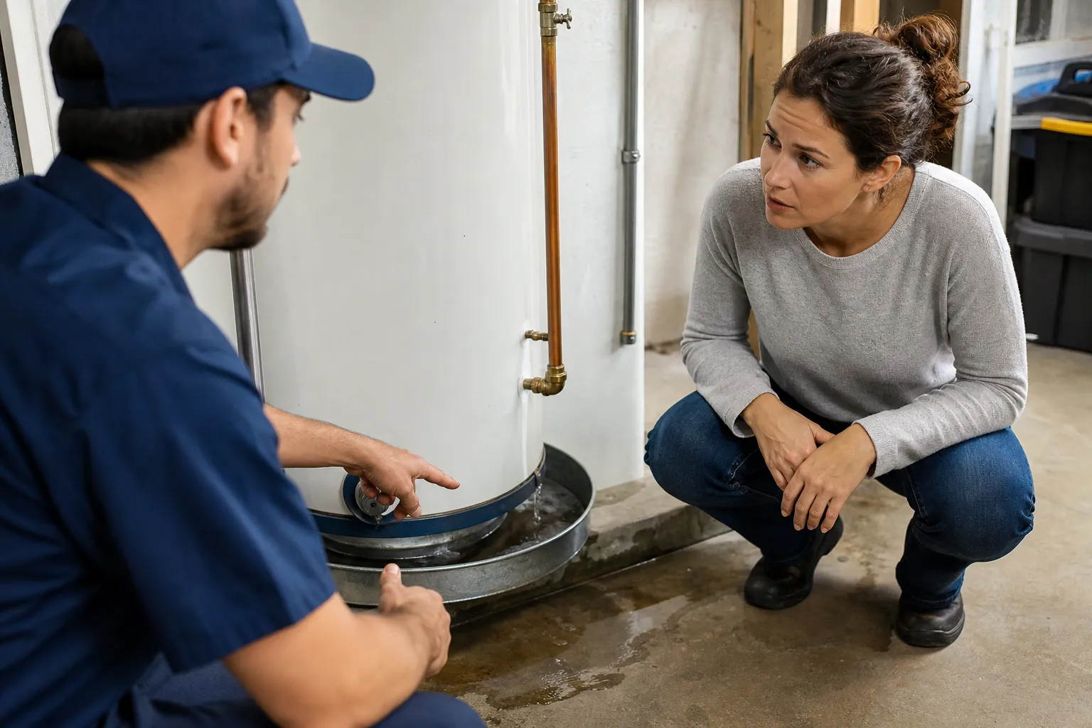 Water heater leaking