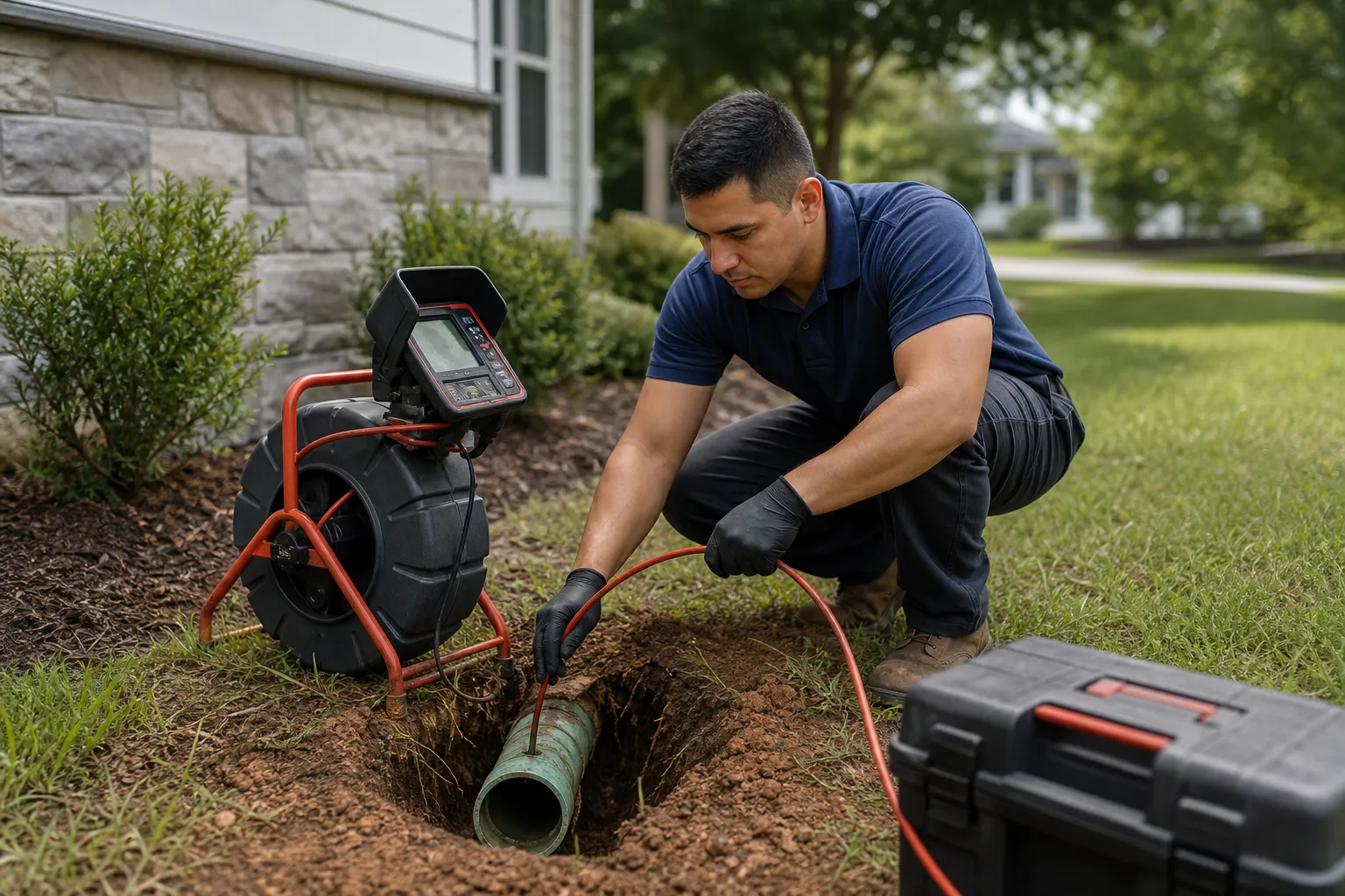 Targeted sewer line spot repair