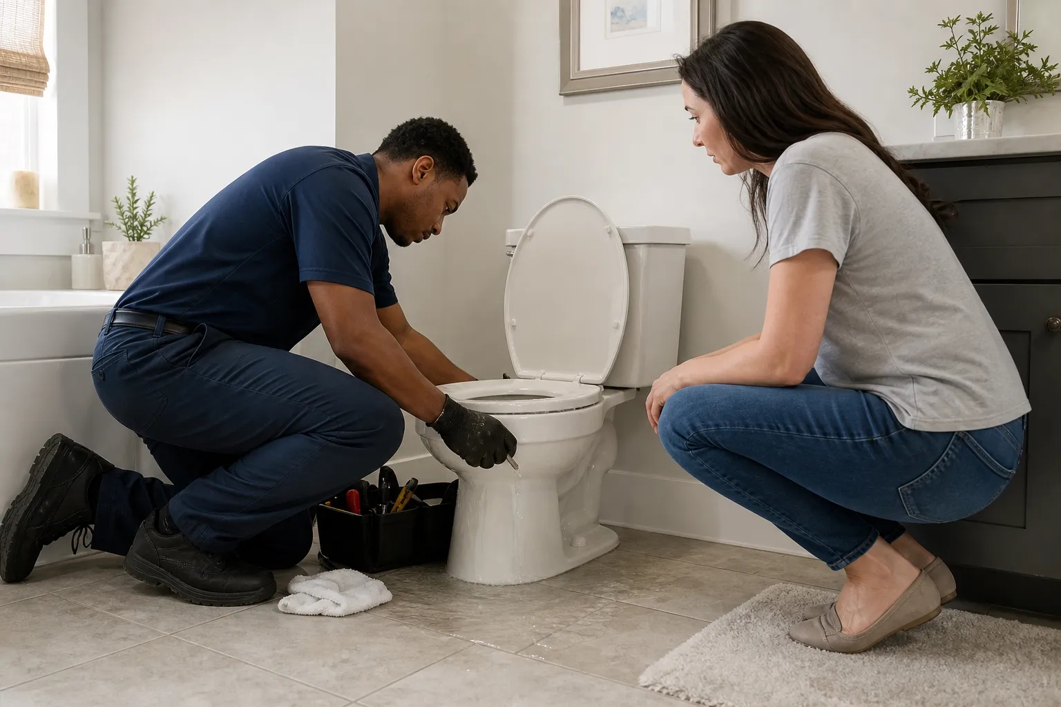 Help for an overflowing toilet