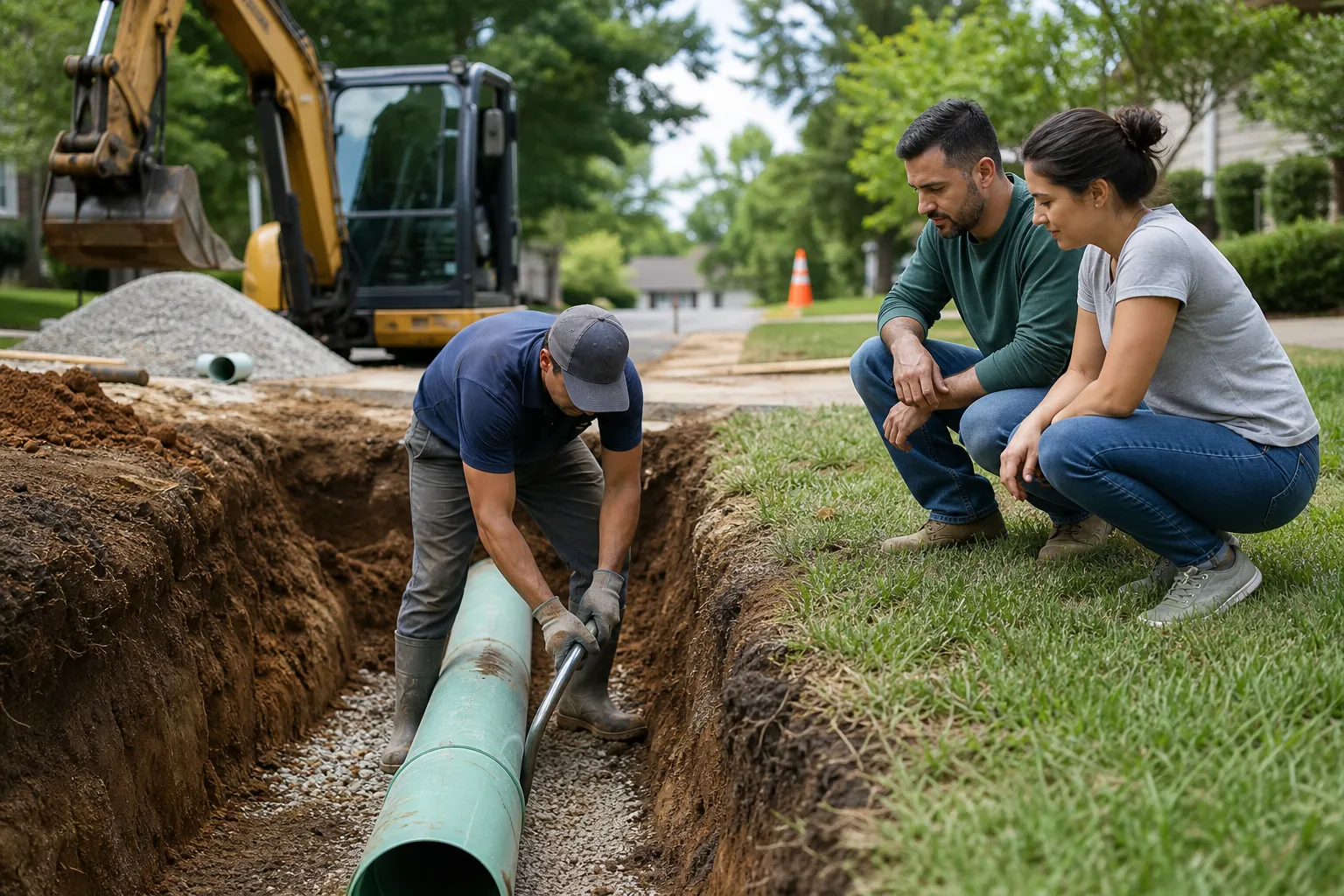 Sewer line replacement