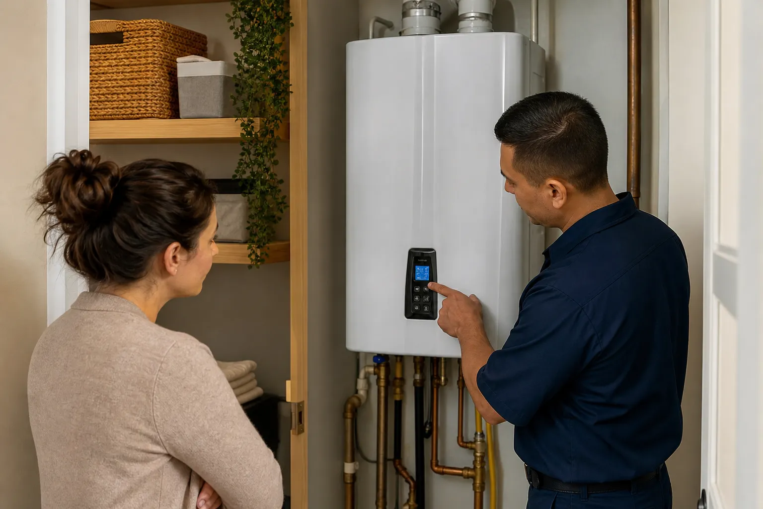 Navien hot water problems fixed
