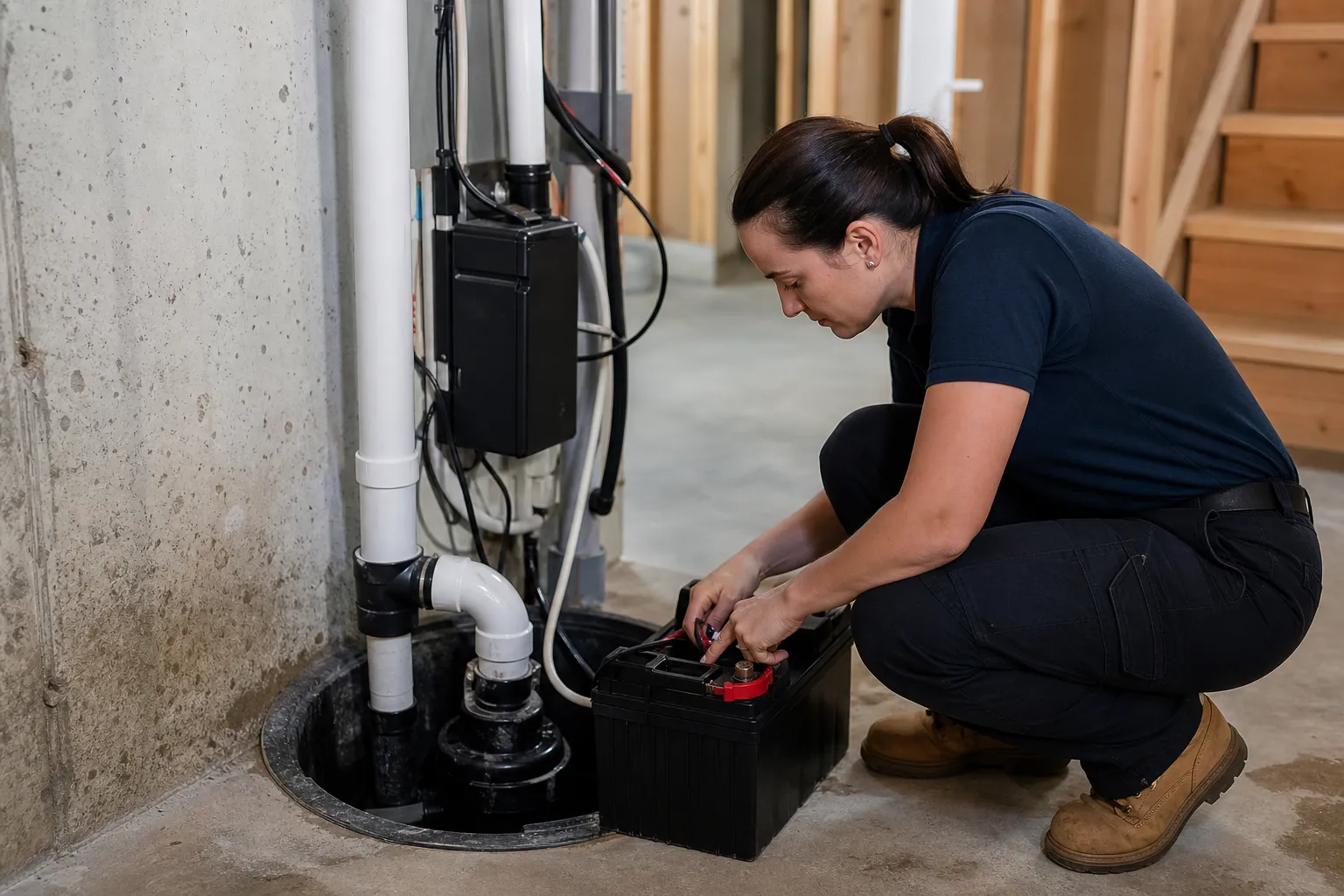 Battery backup installation