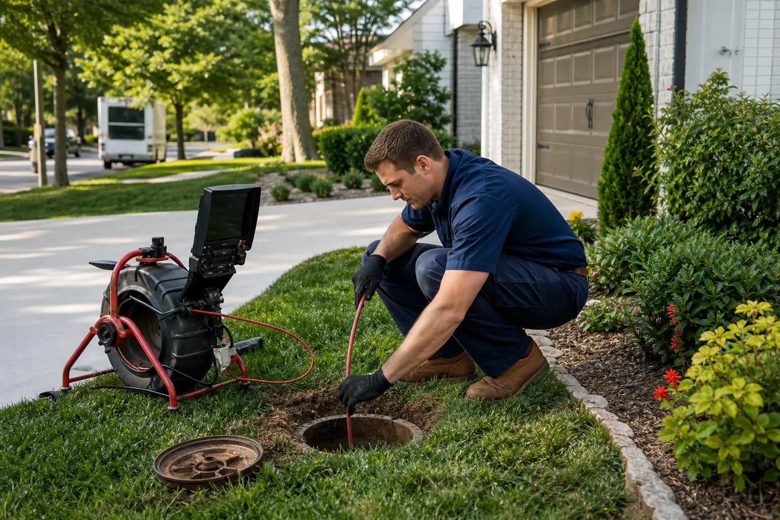 Repair the line without tearing up the yard