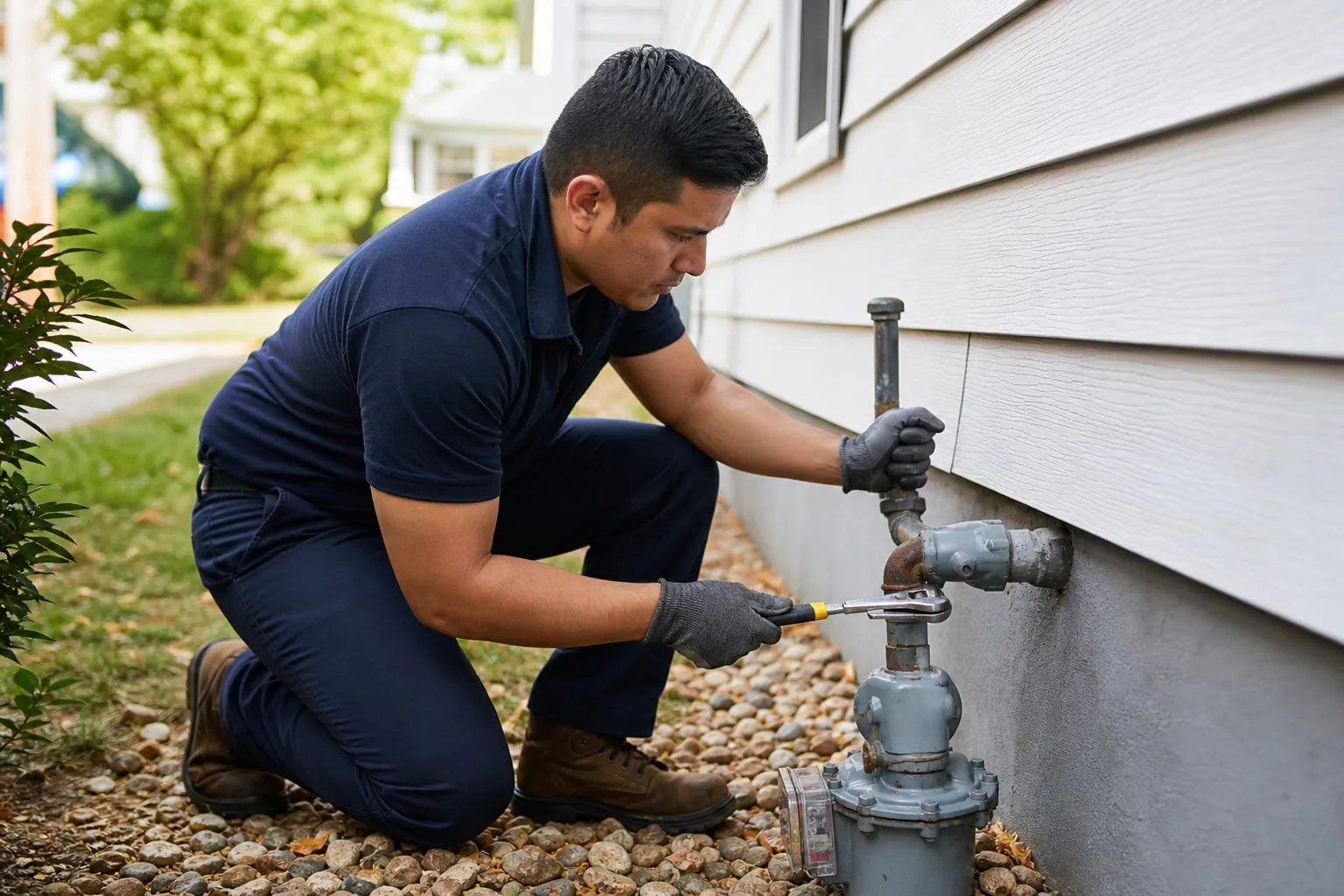 Get damaged gas lines handled safely