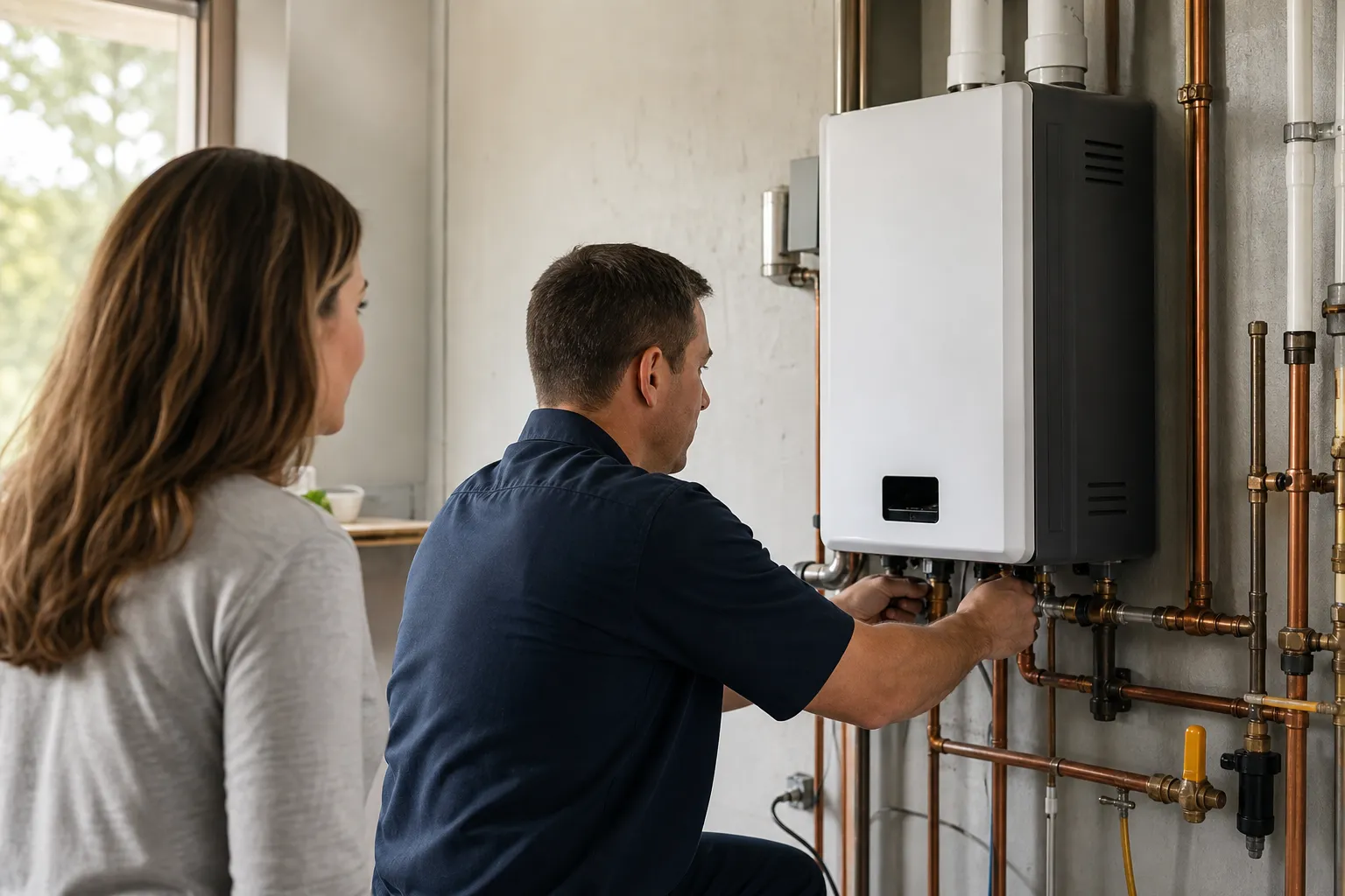 Navien installation that solves hot water problems