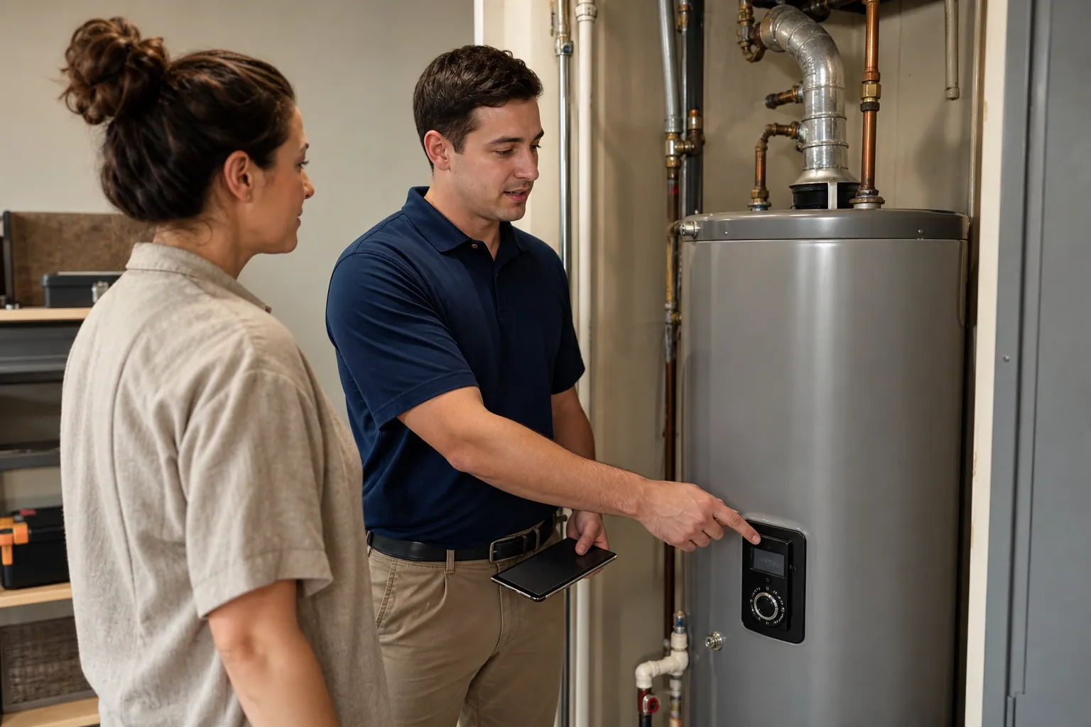 Reliable gas water heater installation