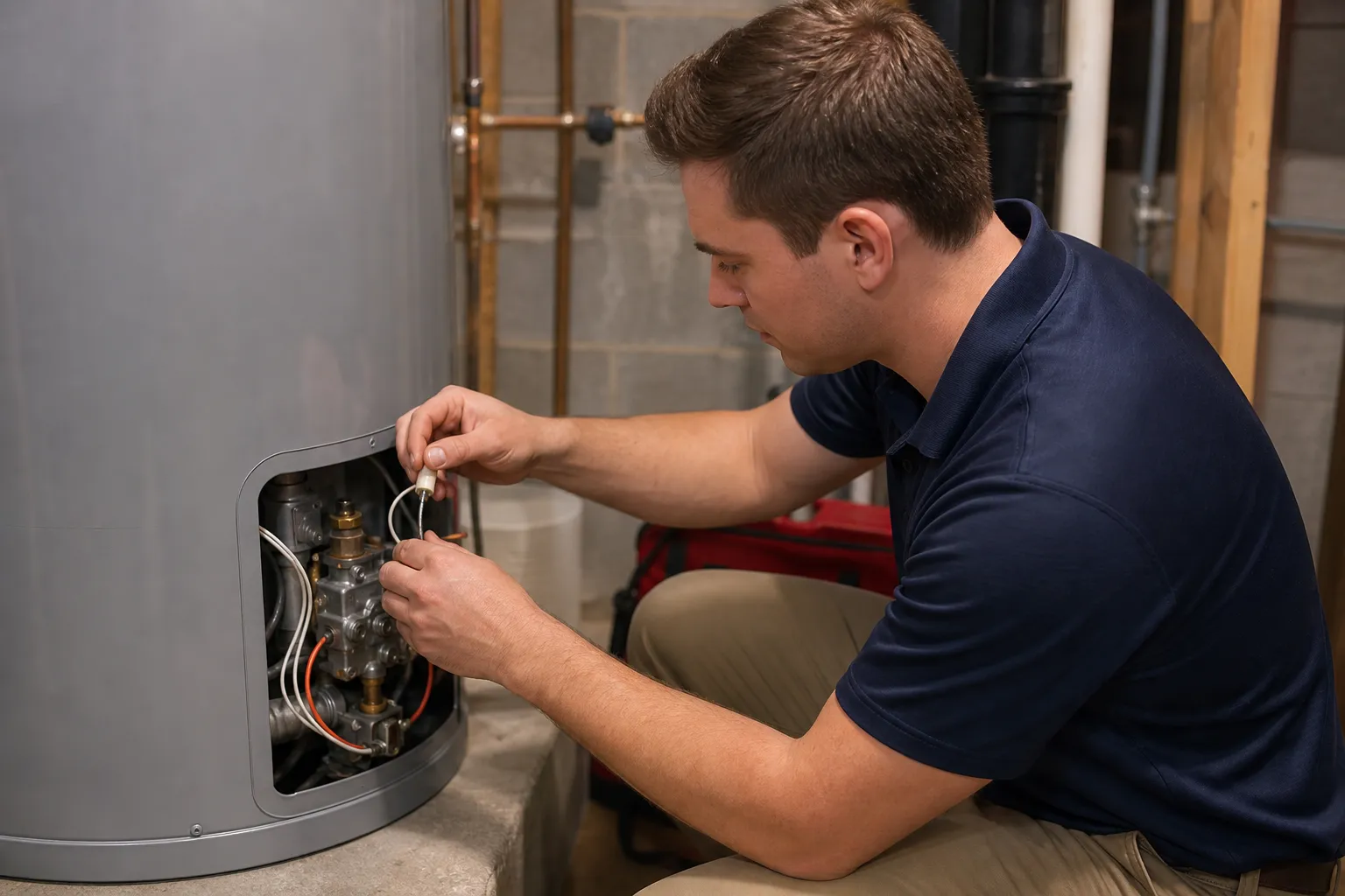 Fix the thermocouple before hot water quits