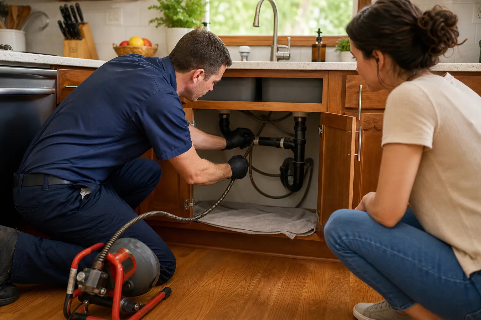 Clear clogged kitchen drains fast