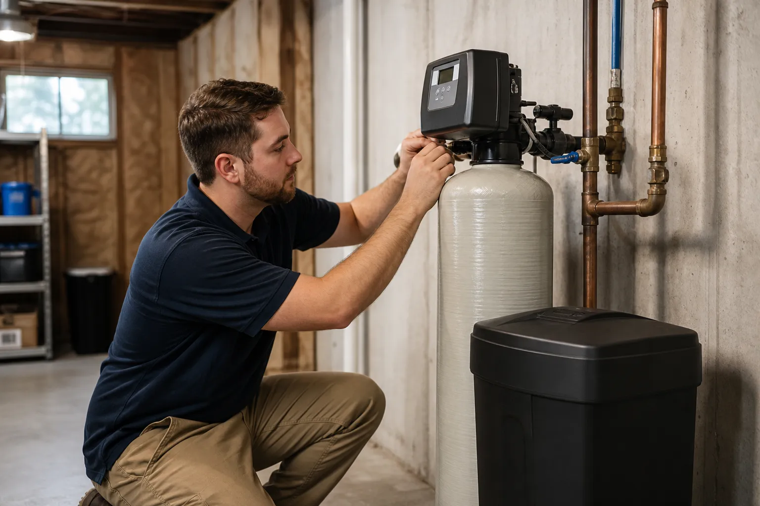 Water softener installation