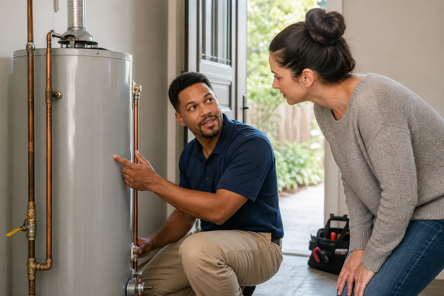 Water heater installation