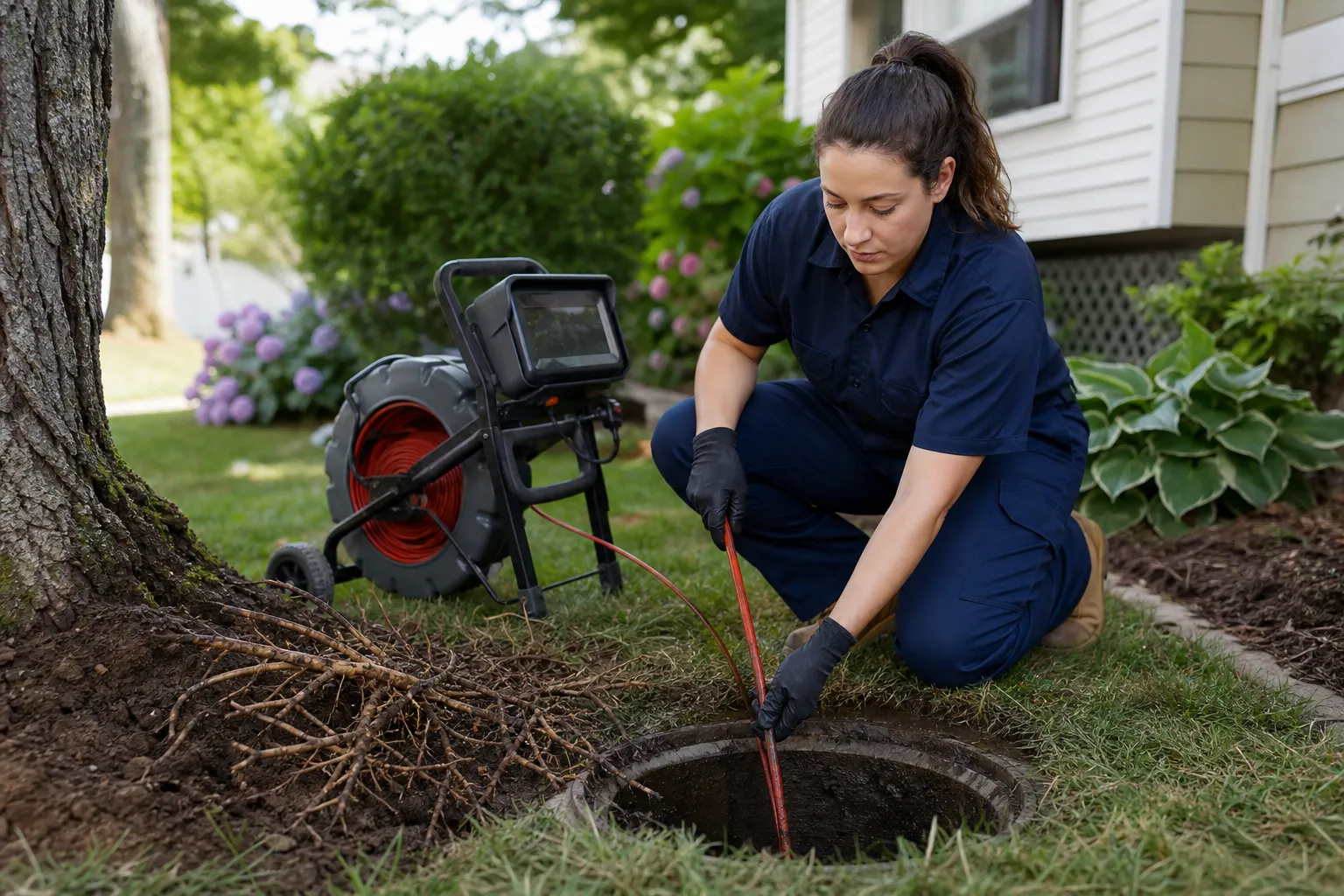 When roots invade your sewer line