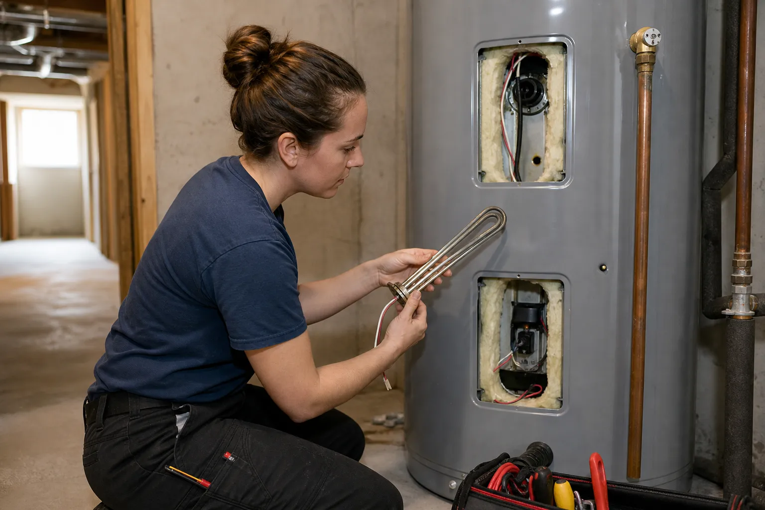 Heating element replacement