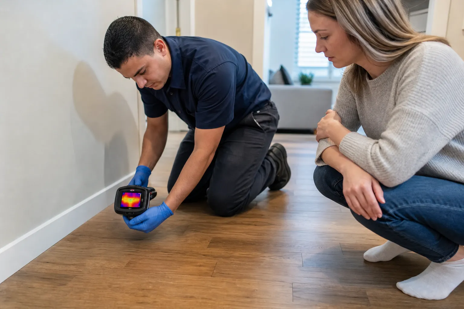 When a warm floor points to a hidden leak