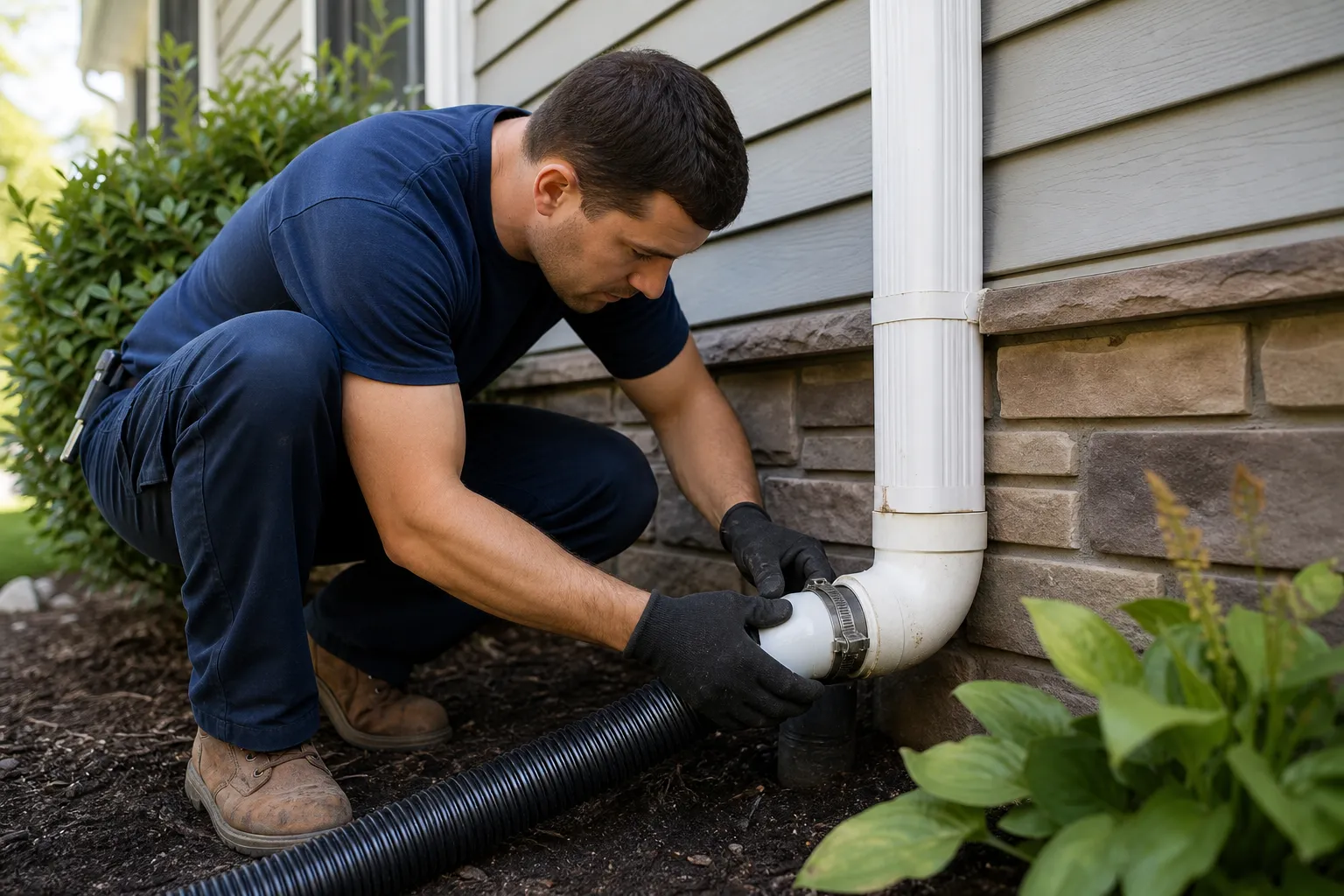Discharge line repair