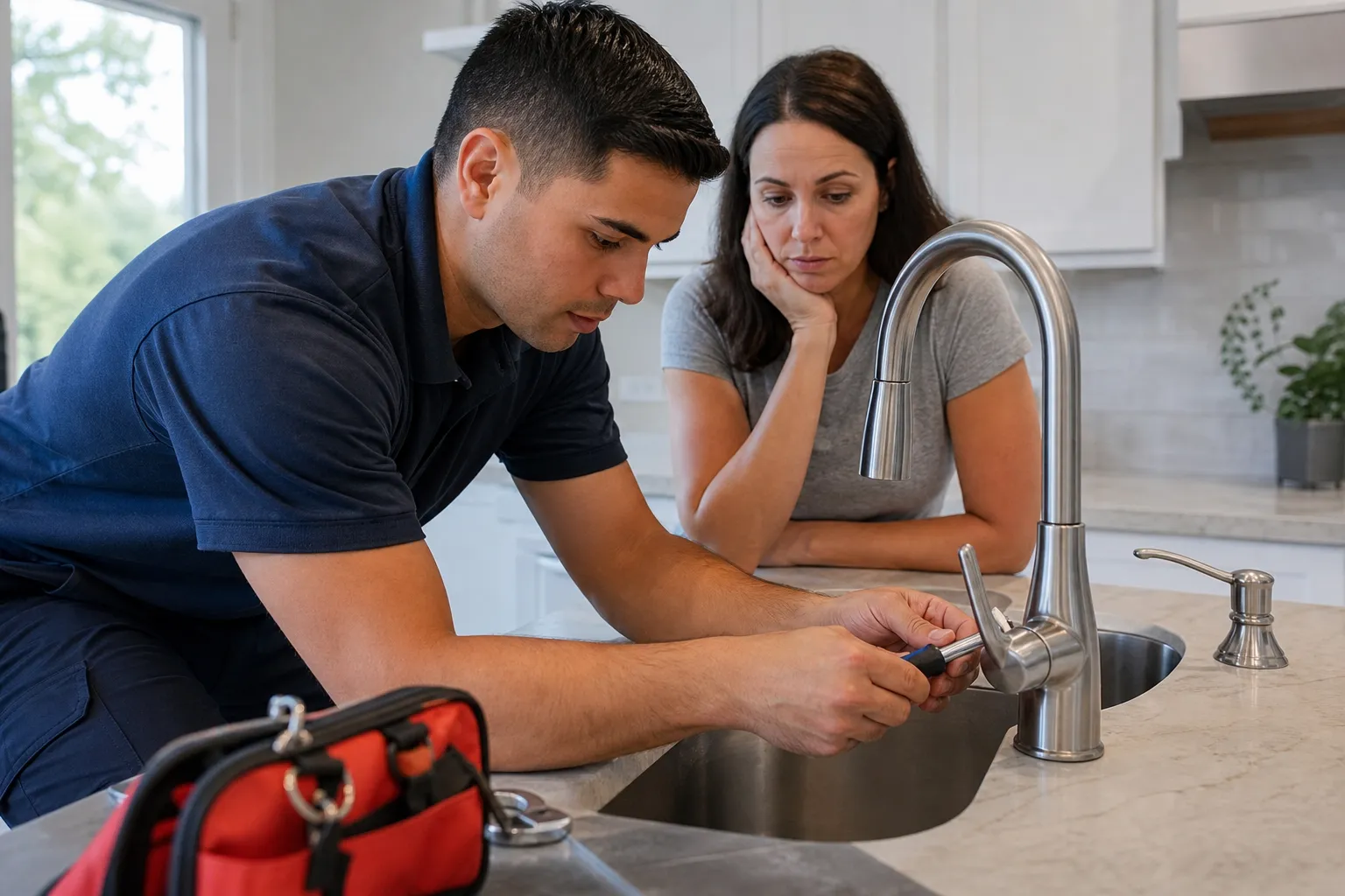 Repair the faucet before the mess grows